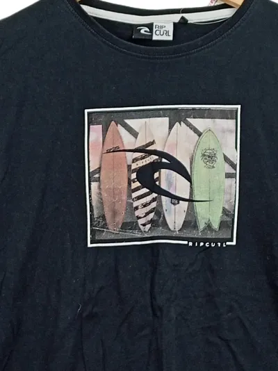 Rip Curl Kinder Langarmshirt Gr. 152 Schwarz Logo Print Surfen Freizeit