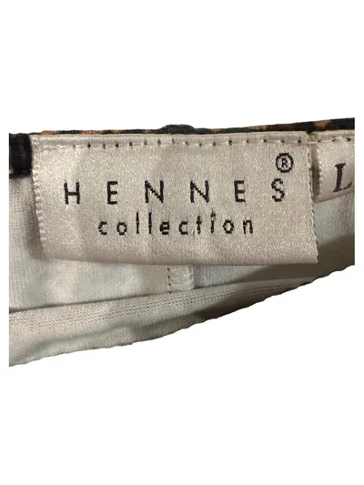 Hennes Damen Bleistiftrock Leopardenmuster Braun Gr. L 42