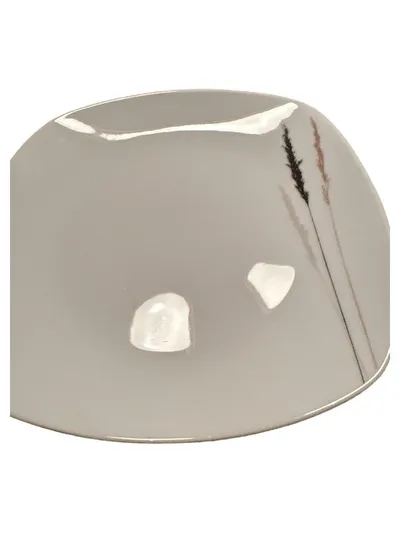 Casa Nova Essteller Porzellan Gräser Motiv Weiß 18 cm Modern