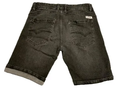 Indicode Herren Jeans Shorts Grau S W30 Freizeit Streetwear Baumwolle