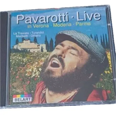 Luciano Pavarotti Live CD Belart Klassik Oper Arien Verona Modena Parma