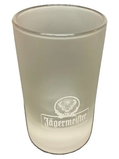 Jägermeister Schnapsglas Glas Transparent 9cm Logo Klassisch