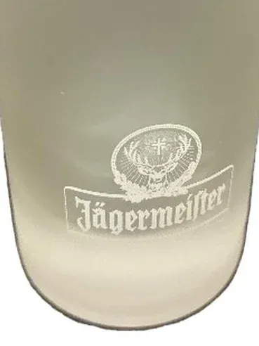 Jägermeister Schnapsglas Glas Transparent 9cm Logo Klassisch