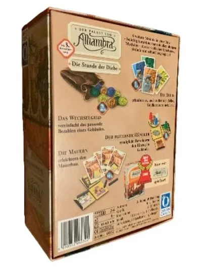 Alhambra Die Stunde der Diebe 3. Erweiterung Queen Games Brettspiel 4 Module
