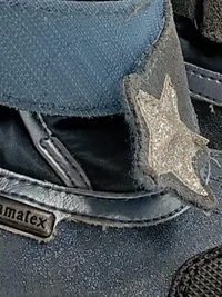 BAMA Schneestiefel Kinder Gr. 28 Blau gefüttert Klettverschluss Leder Textil 4