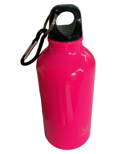 Polyconcept Trinkflasche Aluminium Pink 18cm Outdoor Natur Sport
