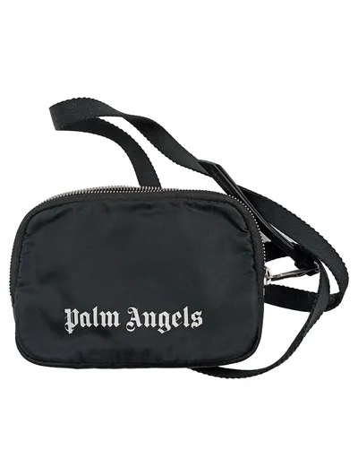 Palm Angels Umhängetasche Bauchtasche Unisex Schwarz Nylon Logo