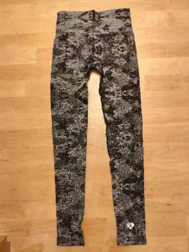 Women's Best Damen Sport Leggings Camouflage Grau Gr. S/36