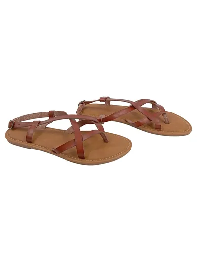 Amazon Essentials Damen Sandalen Riemensandalen Gr. 40 Braun Casual