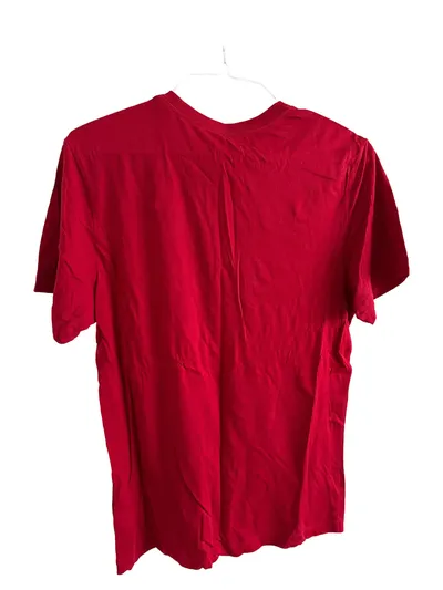Jordan T-Shirt Herren Gr. M Rot Logo-Print Streetwear Baumwolle