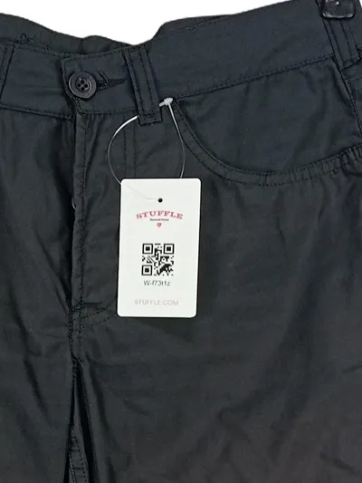 Freeman T. Porter Damen Cargohose Schwarz W29 L22 Polyester Freizeit