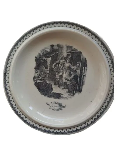 Goebel OPM Sammelteller Bauernszene Porzellan Bavaria Vintage 20cm