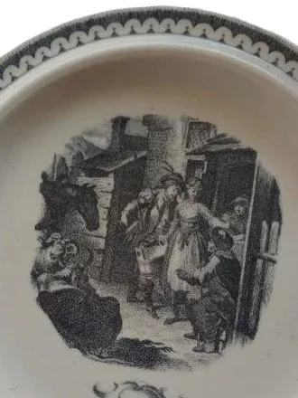 Goebel OPM Sammelteller Bauernszene Porzellan Bavaria Vintage 20cm