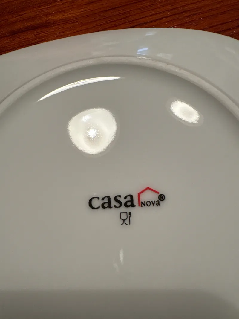 Casa Nova Untertasse Unterteller Porzellan Weiß Modern 14 cm 3