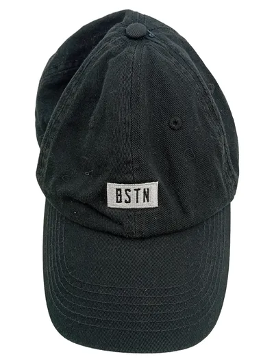 BSTN Cap Baseballcap Schwarz Logo Patch Baumwolle One Size Unisex