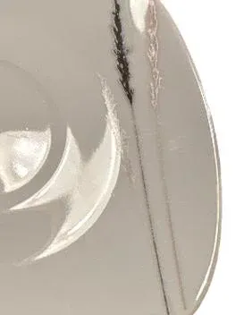 Casa Nova Untertasse Porzellan Weiß Modern Lavendel Dekor 14 cm 2