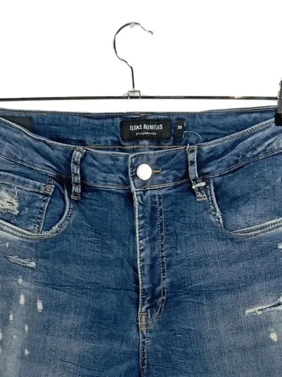 Elias Rumelis Destroyed Jeans Damen Blau W29 L25 Stretch Denim Baumwolle