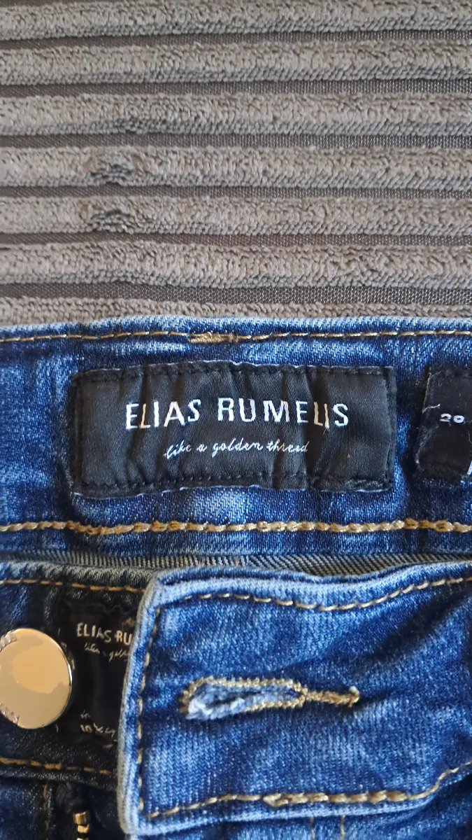 Elias Rumelis Destroyed Jeans Damen Blau W29 L25 Stretch Denim Baumwolle 4