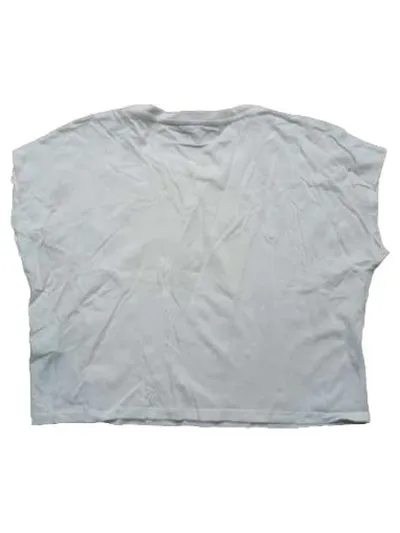 EDCO Damen T-Shirt Gr. S Weiß Kurzarm Baumwolle Casual Logo Print