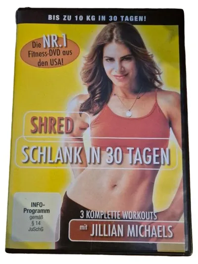 Shred Schlank in 30 Tagen DVD Jillian Michaels 3 Workouts Fitness