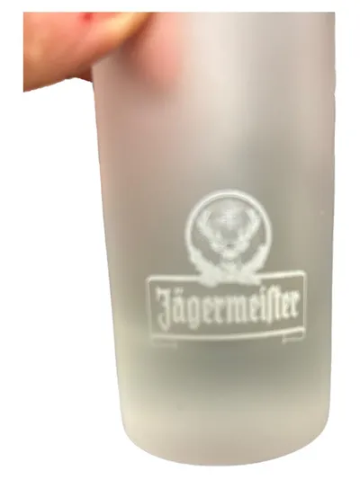 Jägermeister Schnapsglas Glas Transparent 9cm Hirsch Logo Klassisch