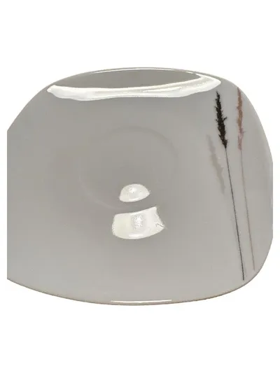 Casa Nova Unterteller Gräser Design Weiß Porzellan 14 cm Modern