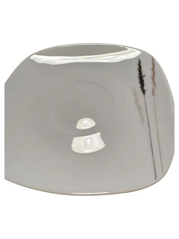 Casa Nova Unterteller Gräser Design Weiß Porzellan 14 cm Modern 1