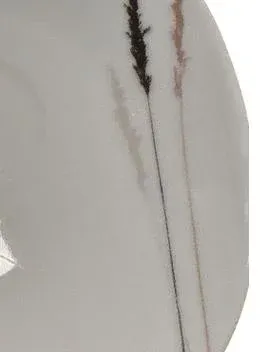 Casa Nova Unterteller Gräser Design Weiß Porzellan 14 cm Modern 3