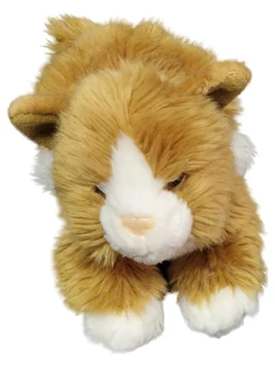 Besttoy Kuscheltier Katze liegend braun 26 cm Plüschtier Klassisch