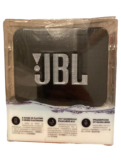 JBL GO2 Bluetooth Lautsprecher Tragbar IPX7 Wasserdicht Schwarz 7.1cm