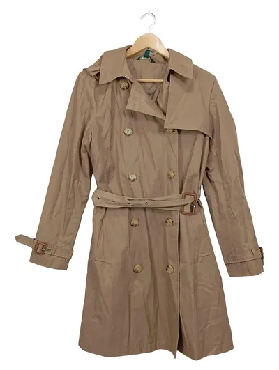 Lauren Ralph Lauren Damen Trenchcoat Beige Gr. M Baumwolle Klassisch
