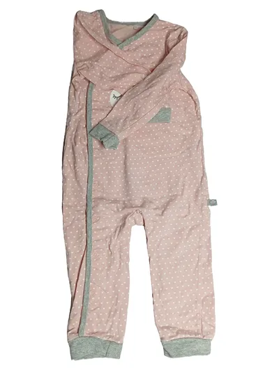 Cherokee Baby Einteiler Strampler Baumwolle Punkte Applikationen Rosa Gr. 74
