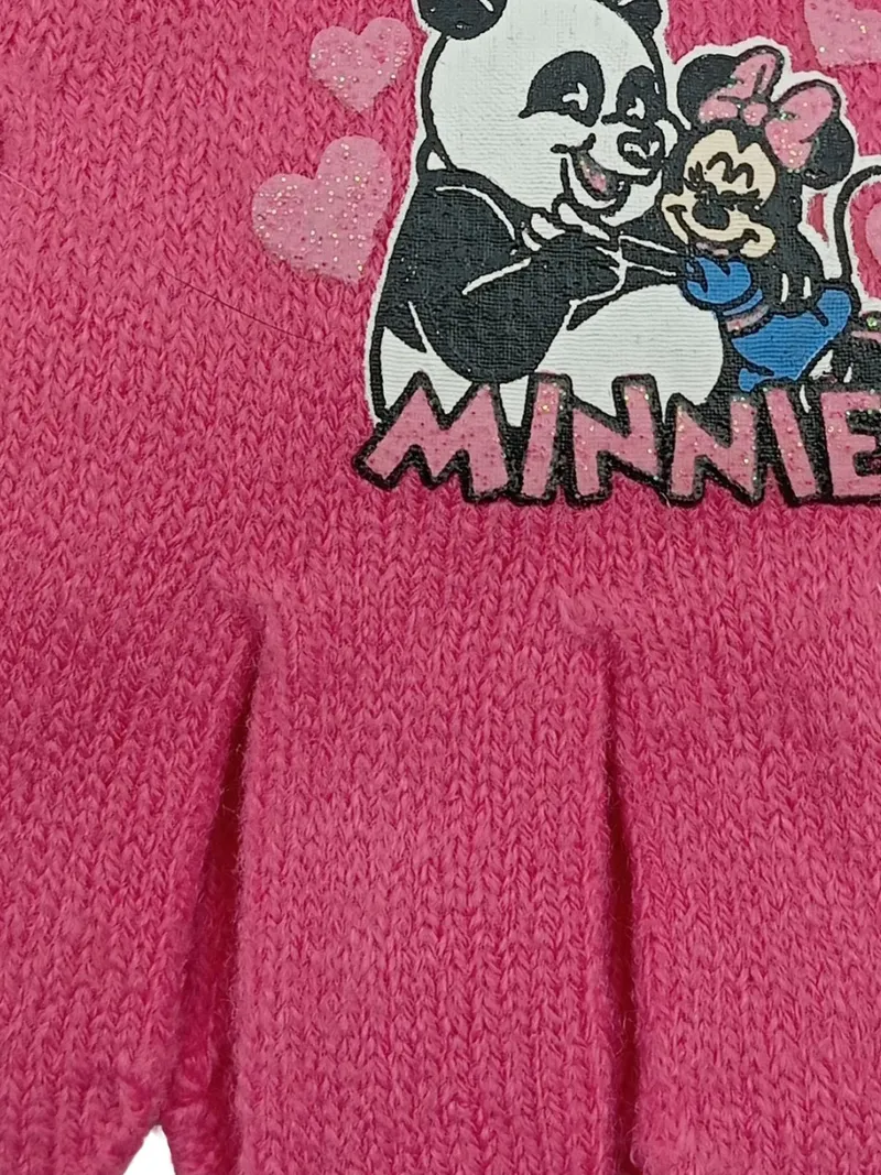Disney Minnie Mouse Handschuhe Kinder Pink Panda Motiv 3 Jahre 3