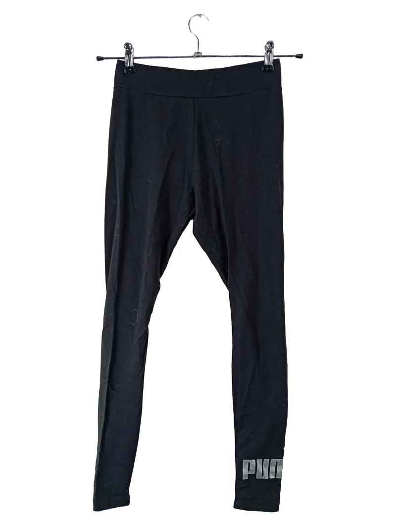 PUMA Damen Leggings Schwarz Gr. 36/S Sportleggings Logo-Print 3