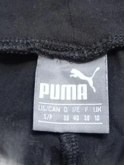 PUMA Damen Leggings Schwarz Gr. 36/S Sportleggings Logo-Print 5