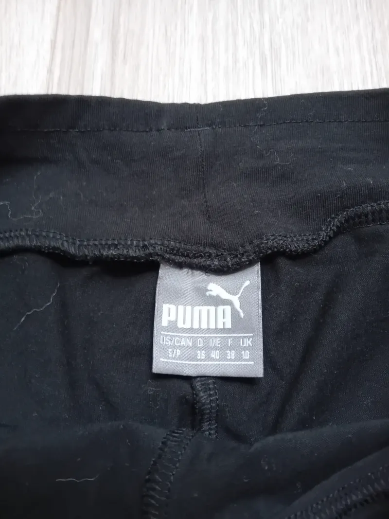 PUMA Damen Leggings Schwarz Gr. 36/S Sportleggings Logo-Print 6