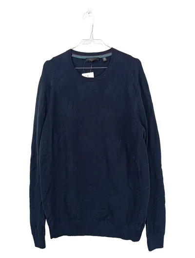 Ted Baker Herren Pullover Merinowolle Gr. S Dunkelblau Elegant