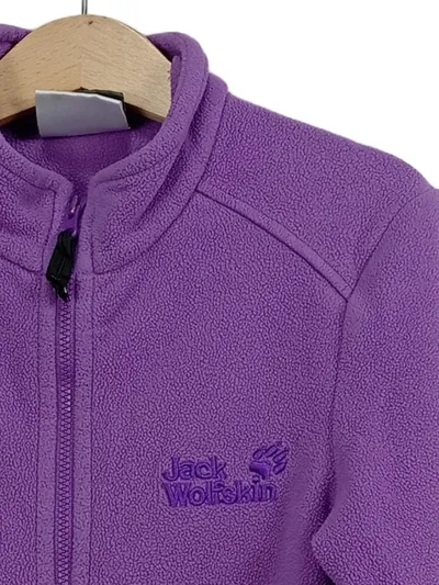 Jack Wolfskin Fleecejacke Kinder Mädchen Lila Gr. 128 Outdoor Herbst Winter