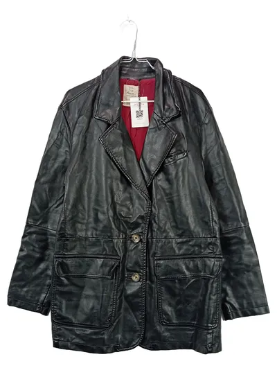 We The Free Vegan Lederjacke Blazer Damen Schwarz Gr. S 36 Polyurethan