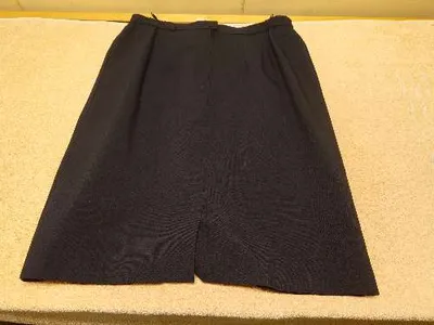 Fair Lady Damen Faltenrock Schwarz Business Gr. 44/22 Büro Elegant