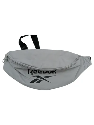 Reebok Gürteltasche Bauchtasche Grau Sportlich Logo Polyester Unisex