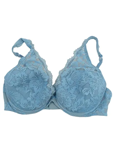 Mey Damen Spitzen Bügel BH Blau Floral Gr. 70M Feminin Dessous