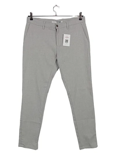 Zara Man Chinohose Herren Hose Grau W31/48/M Business Smart Casual Baumwolle