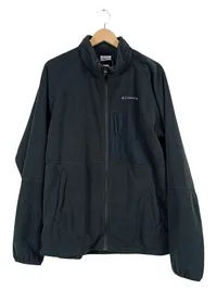 Columbia Fleecejacke Herren Grau XL Outdoor Full Zip Polyester Herbst Winter 1