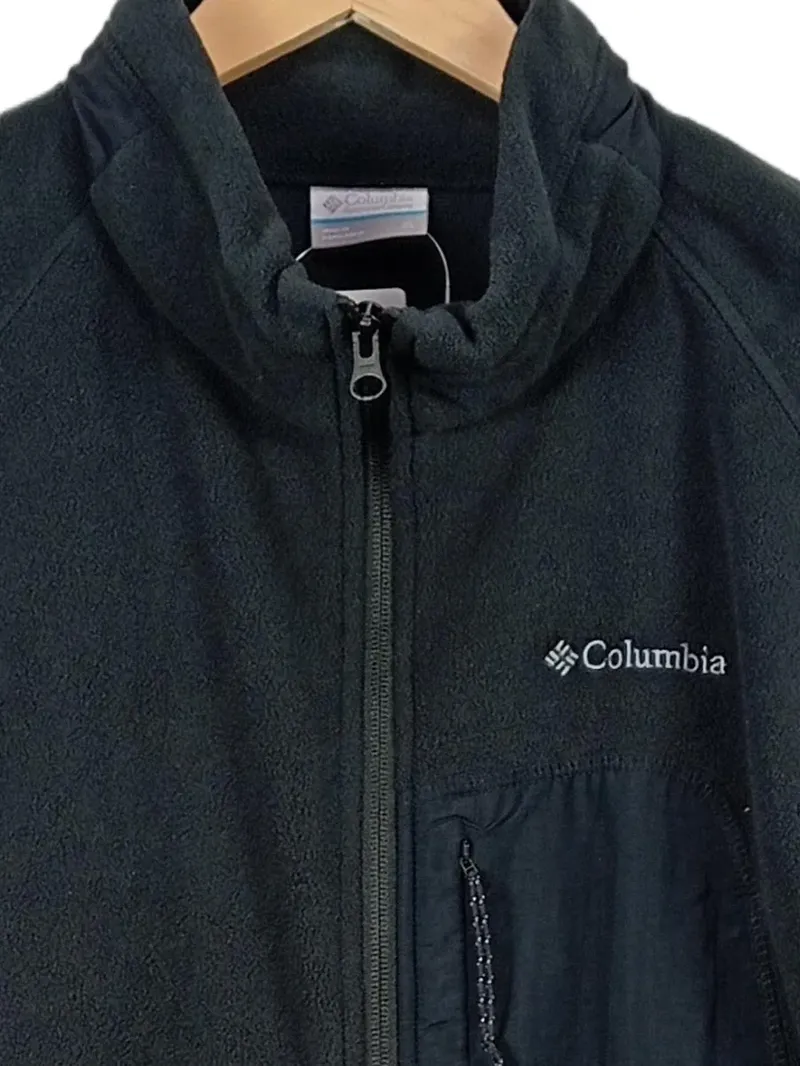 Columbia Fleecejacke Herren Grau XL Outdoor Full Zip Polyester Herbst Winter 2