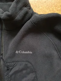 Columbia Fleecejacke Herren Grau XL Outdoor Full Zip Polyester Herbst Winter 3