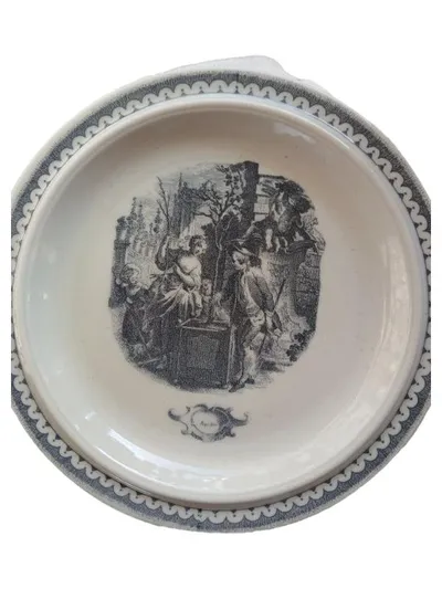 Goebel OPM Sammelteller Apollo Historische Szene Blauer Rand Porzellan Bavaria