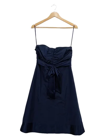 Esprit Collection Bandeau Kleid Cocktailkleid Damen Elegant Blau Gr. 36 S