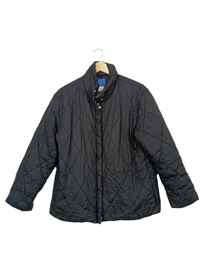 Escada Sport Steppjacke Damen Gr. L schwarz Rautensteppung Nylon