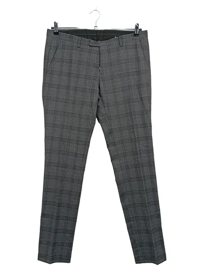 DIGEL Herren Stoffhose Gr. 48 kariert grau Business Anzughose